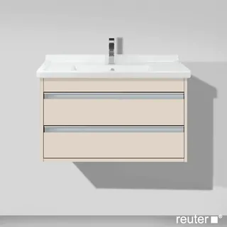 Duravit Waschtischunterschrank 2 Auszüge 80 x 48 x 45,5 cm Taupe Matt
