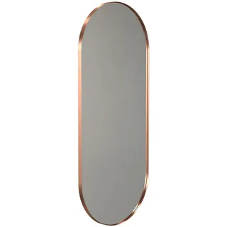 Frost - Unu Wandspiegel 4146 mit Rahmen, oval, 60 x 140 cm, kupfer gebürstet