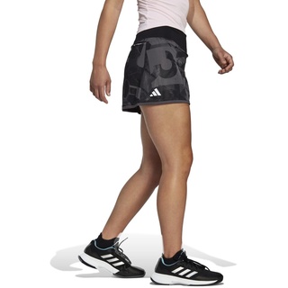 Damen Rock adidas  Club Tennis Graphic Skirt Grey S - grau - S