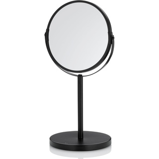 kela Standspiegel Elias, Ø 17 cm, Metall, schwarz, schwenkbare Spiegelfläche, 1-/3-fach Vergrößerung, 20674