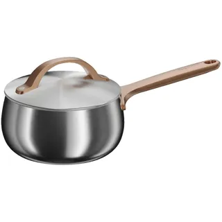 BergHOFF Home Kochtopf klein (16cm) – Stielkasserolle - Edelstahl Topf mit Deckel - Kochtopf für alle Herdarten - Kasserolle Rose gold