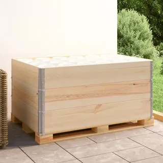 Design Paletten-Aufsatzrahmen 3 Stk. 80x120 cm Kiefer Massivholz, Gartenmöbel-Sets 2024 Neu - Braun