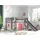 Spielbett Pino 90 x 200 cm Kiefer massiv lackiert grau pink