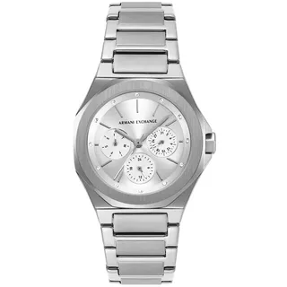 Armani Exchange Damen, 36MM Silberfarbene Edelstahluhr, AX4622