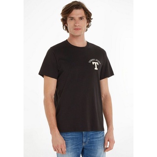 Tommy Jeans T-Shirt TJM REG CURVED LETTERMAN TEE schwarz L