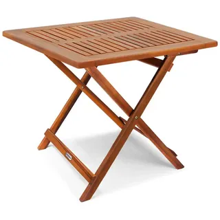vidaXL Beistelltisch 70 x 70 x 73 cm braun klappbar