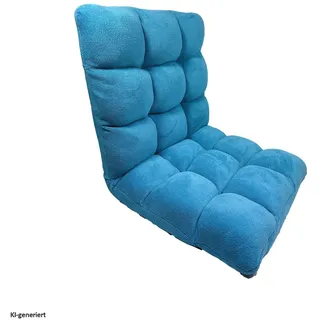 Hti-Living Relaxsessel Polyester 55 x 110 x 150 cm Türkis/Blau