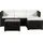 Lounge-Set schwarz/creme