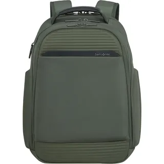 Tagesrucksack SAMSONITE "PARALUX", Gr. B/H/T: 33cm x 43cm x 17,5cm, grün (olive), Polyester, Rucksäcke