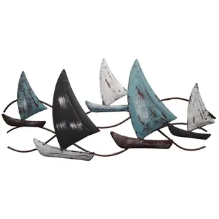 Deko-Impression Wanddekoobjekt Wunderschönes Wandobjekt Segler Segelschiffe Wanddekoration aus Metall (1 St)