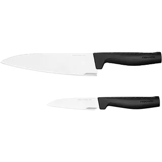 Fiskars Hard Edge Messerset 2-tlg. 33,1 cm/22,8 cm Silber