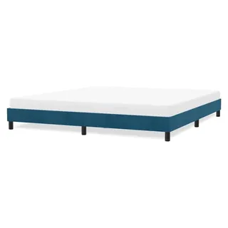 Bettgestell Dunkelblau 180x220 cm Samt