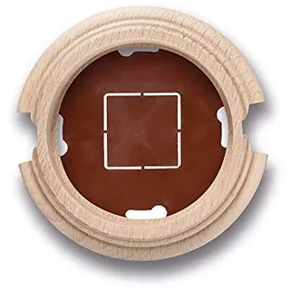 Fontini Garby - Sockelrohr 1 Element grün/horizontal roh Holz Pack