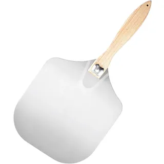 Pizzaschaufel 30 Cm, Pizzaschaufel Mit Großflächiger Aluminiumauflage, Stabiler, Professionelle Pizzaschaufel Mit Faltbarem Holz Zum Kochen Von Pizza, Brot