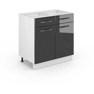 Vicco Schubladenschrank Fame-Line 80 x 51,5 x 81,5 cm Anthrazit