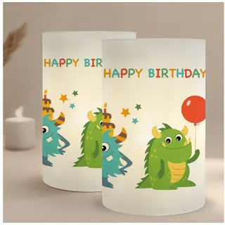 MeinBaby123® Papierdekoration 10 Kindergeburtstag Windlichthüllen, Teelicht Banderolen, Kindergeburtstag Deko, Party Deko Mädchen, Party Deko Jungs bunt