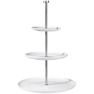 Asa Selection 3-stöckige Etagere Grande Steingut Weiß L (Large)