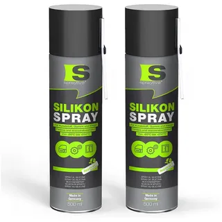 Spraytive 2 x 500ml Silikonspray & Gummipflege für Auto Dichtung | Kunststoff & Metall, farblos & rückstandsfrei, wasserabweisend, nicht fettend, -50 °C bis +250 °C, Made in Germany
