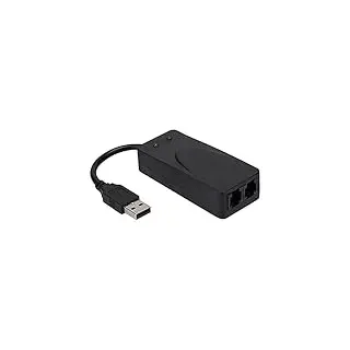 ASHATA USB-Faxmodem, Faxmodem, Dual-Port-USB 2.0, 56K-Modemtreiber, Internetverbindungsmodem, Plug-and-Play-Faxmodem für XP
