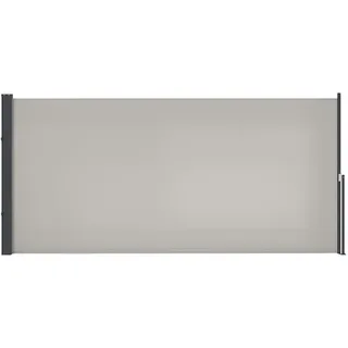 Outsunny Seitenmarkise 300 x 140 cm Hellgrau Aluminium