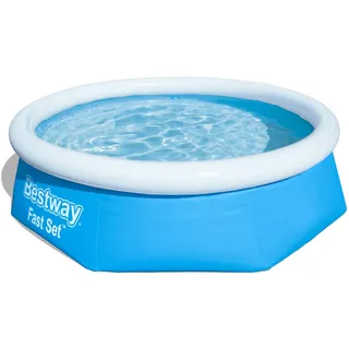 Bestway® Fast SetTM Aufstellpool-Set mit Filterpumpe Ø 244 x 66 cm blau, rund