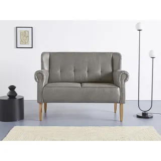 Home Affaire Couch Mikrofaser 2-Sitzer Grau