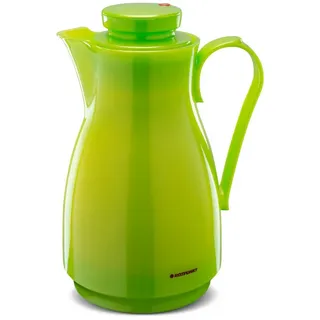 ROTPUNKT Isolierkanne Thermokanne 1,8 Liter 828 Glaseinsatz I hochwertig I 24 Std warm, (Kaffeekanne I Teekanne, Kaffeekanne I Teekanne), doppelwandiger Glaseinsatz grün