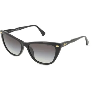 Ralph 0RA5346U Damen-Sonnenbrille Vollrand Cat Eye Acetat-Gestell, schwarz