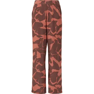 QS High-Rise-Hose mit Print aus Viskose orange 38