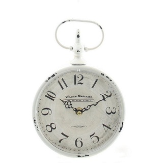 Linoows Uhr Wanduhr, Landhaus Küchenuhr, Weiß 24 cm bunt