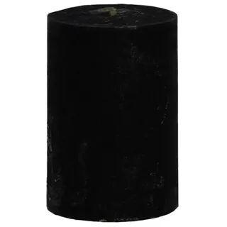 B&S Stumpenkerze Kerze durchgefärbt schwarz 8 x Ø 6 cm schwarz