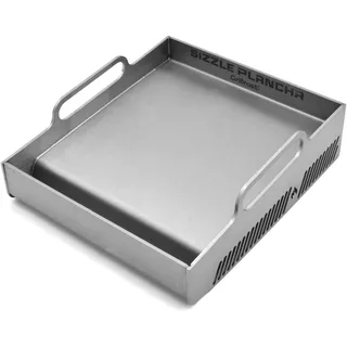 Grillrost.com Das Original Sizzle Plancha für Weber|Rösle|Taino|Grillfürst Sizzle Zone - EIN Plancha mit extremer Leistung