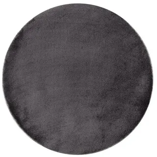 Tapiso Hochflor-Teppich CUDDLE, rund, Höhe: 19 mm, Wohnzimmer, Schlafzimmer, Hochflor rund | 160 cm x 160 cm x 19 mm