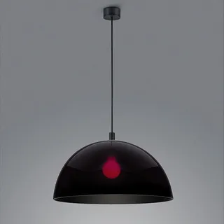 Helestra DORO Hängeleuchte in Mattschwarz aus Aluminium und Acrylglass