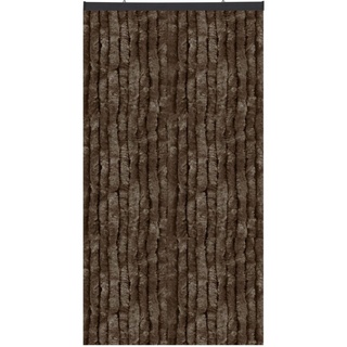 arsvita Flauschvorhang 100x200cm ( Braun perfekter Insekten- und Sichtschutz für Ihre Balkon- und Terrassentür, viele Farben