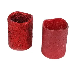 Kleine rote LED-Kerze