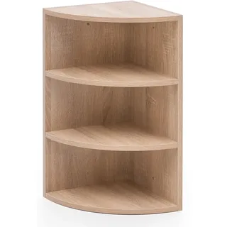 FineBuy Eckregal 30 x 60 x 30 cm Braun