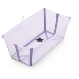 Stokke Flexi Bath® Transparent Lavender mit hitzeempfindlichem Stöpsel