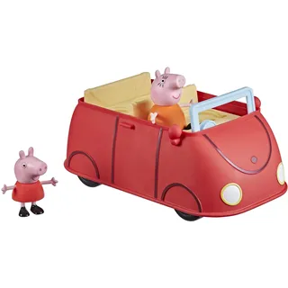 Peppa Pig Peppa's Adventures Peppa's Family Red Car Vorschulspielzeug, Sprach- und Soundeffekte, inklusive 2 Figuren, ab 3 Jahren