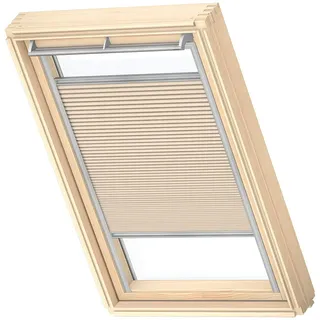 VELUX Wabenplissee, Grauer Führungsschiene, MK08, Beige | Wärmedämmung, schwebende Positionierung, OEKO-TEX®