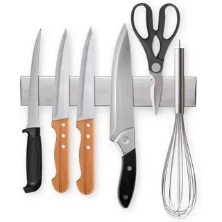 Magnetleiste Messerhalter Edelstahl 25cm Selbstklebend ohne Bohren