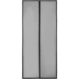 Sekey 90x210 cm Magnetischer Vorhang aus Glasfaser Magnet Fliegengitter Türvorhang für Holz, Eisen, Aluminium Türen und Balkon, Automatisch schließen,Nicht gekürzt werden, Schwarz
