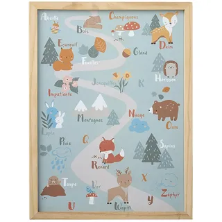 VERTBAUDET Rahmen + Poster "Green Forest", Holz, TU