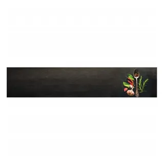 vidaXL Küchenteppich Waschbar Gewürze 60x300 cm Samt