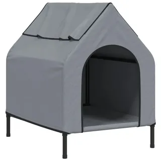 vidaXL Hundehütte 172590 0 x 0 x 0 cm Stahl Grau