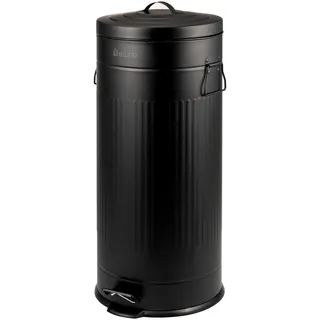 ELUNO Abfalleimer 30 l Schwarz