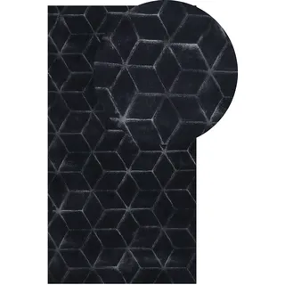 Beliani Thatta Shaggyteppich 80 x 150 cm Schwarz