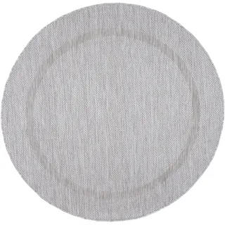 Ayyildiz Flachwebeteppich Relax Silberfarben Ø ca. 120cm