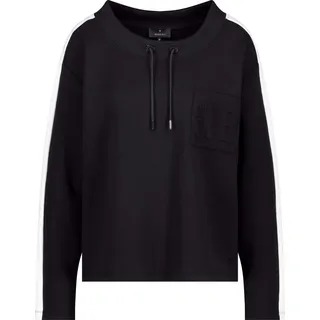 Monari Kurzarmhemd Sweatshirt 999 schwarz