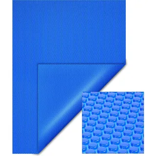 Wiltec Pool Solarfolie 5x8m blau, Poolabdeckung Solarplane Poolheizung